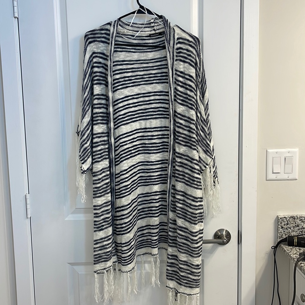 Knit fringe sweater